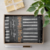 コーヒーショップBeansスクリプストライプのトタイポグラフィチョーク 薄葉紙 (ギフト)