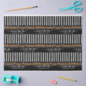 コーヒーショップBeansスクリプストライプのトタイポグラフィチョーク 薄葉紙 (クラフト)