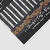 コーヒーショップBeansスクリプストライプのトタイポグラフィチョーク 薄葉紙 (詳細)