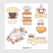 コーヒーシールカスタムのビニールのシールをカット シール (シート)