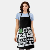 コーヒーシ教えェナニガンズリピーターDiscoボール先生 エプロン (着用した状態)