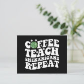 コーヒーシ教えェナニガンズリピーターDiscoボール先生 ポストカード (スタンド正面)