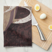 コーヒージャワの熱いマグ キッチンタオル (四つ折り)