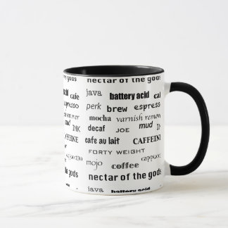 コーヒージャワジョーの泥のカフェの醸造物のDecafインク恋人のマグ マグカップ