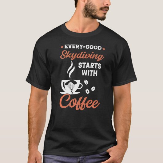 コーヒースカイダイビング Tシャツ (正面)