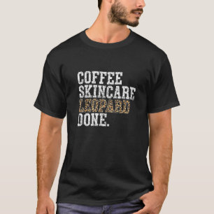 コーヒースキンケアヒョウ行われたスキンラバーヴィンテージEs Tシャツ