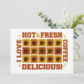 コーヒースクウェアの招待、カスタマイズ可能 招待状 (スタンド正面)