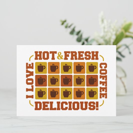 コーヒースクウェアの招待、カスタマイズ可能 招待状 (スタンド正面)