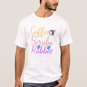 コーヒースクラブとゴム手袋の歯科医がCoffを愛している Tシャツ