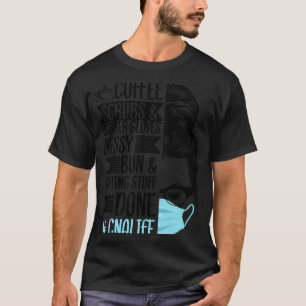 コーヒースクラブとゴム手袋ドリンカーバリスタEs Tシャツ