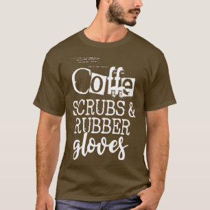 コーヒースクラブとゴム手袋 Tシャツ