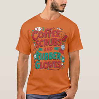 コーヒースクラブとゴム手袋 Tシャツ