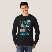 コーヒースクラブゴム手袋Rn登録ナース Tシャツ (正面フル)