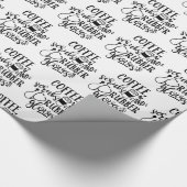 コーヒースクラブ及びゴム手袋おもしろいナース ラッピングペーパー (角)