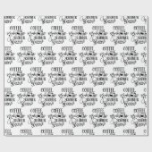 コーヒースクラブ及びゴム手袋おもしろいナース ラッピングペーパー (フラット)