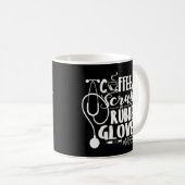 コーヒースクラブ及びゴム手袋ティーナース寿命 コーヒーマグカップ (正面右)