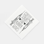 コーヒースクラブ及びゴム手袋ナプキン スタンダードランチョンナプキン (角)