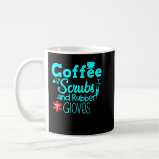 コーヒースクラブ及びゴム手袋ナース授乳法 コーヒーマグカップ