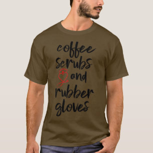 コーヒースクラブ及びゴム手袋3 Tシャツ