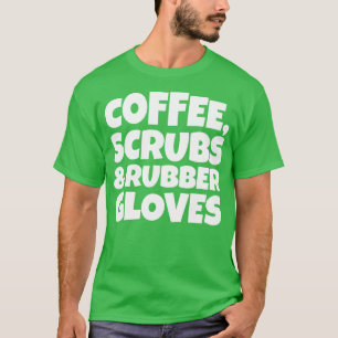 コーヒースクラブ及びゴム手袋3 Tシャツ