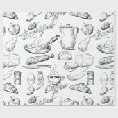 コーヒースケッチ ラッピングペーパー (フラット)