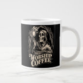 コーヒースケルトンを崇拝 ジャンボコーヒーマグカップ (右)