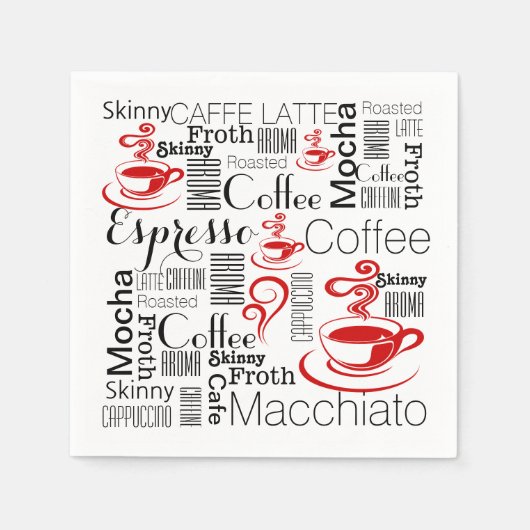 コーヒースタイルは彼女 スタンダードカクテルナプキン (正面)