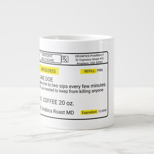 コーヒースタット ジャンボコーヒーマグカップ (正面)