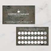 コーヒースタンプカード ロイヤリティカード (正面/裏面)