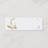 コーヒーステインタイプライターアートスキニービジネスカード スキニー名刺 (裏面)