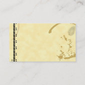 コーヒーステインタイプライターグランジ名刺 名刺 (裏面)