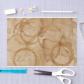 コーヒーステインティッシュペーパー 薄葉紙 (クラフト)