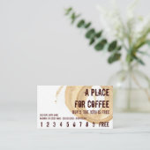 コーヒーステインロゴドリンクパンチヒーロー ロイヤリティカード (スタンド正面)