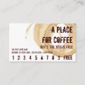 コーヒーステインロゴドリンクパンチヒーロー ロイヤリティカード (正面)