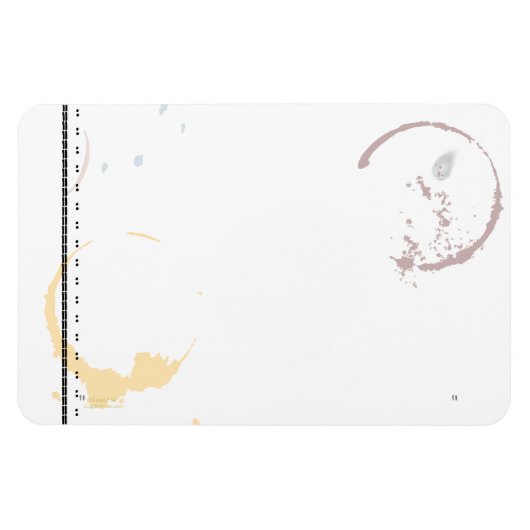 コーヒーステイン型パタグランジーン マグネット (横)