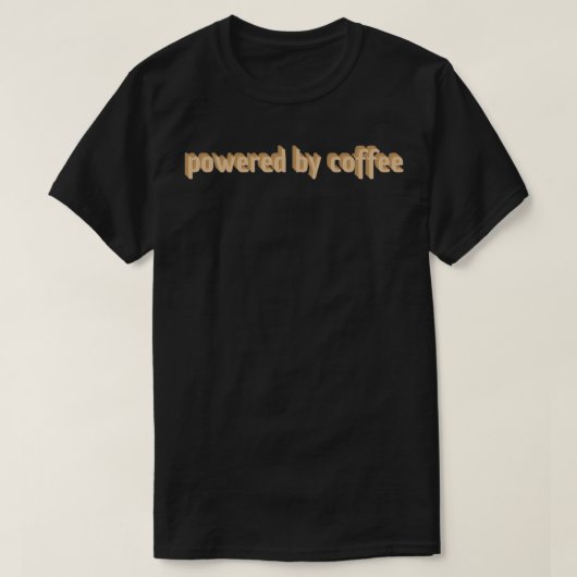 コーヒーステッカーで動く Tシャツ (デザイン正面)