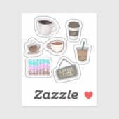 コーヒーステッカー シール (シート)