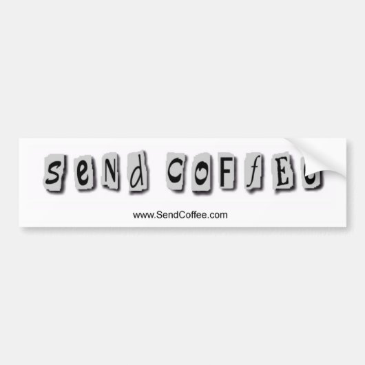 コーヒーステッカー バンパーステッカー (正面)