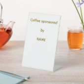 コーヒーステーションサイン 台座サイン (インサイチュ)
