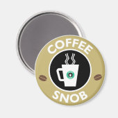 コーヒースヌブ、コーヒーユーモア マグネット (正面/裏面)