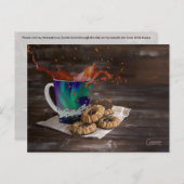 コーヒースプラッシュ – ポストカード (正面/裏面)