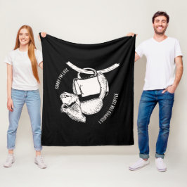 コーヒースロット（白） フリースブランケット