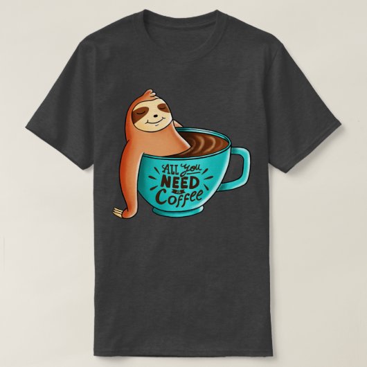 コーヒースロット Tシャツ (デザイン正面)