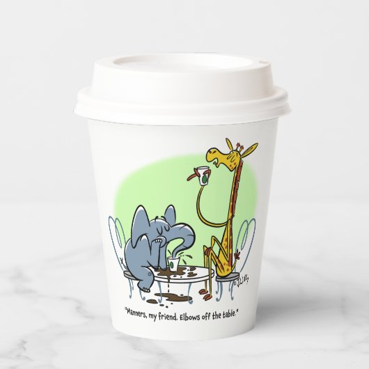 コーヒースロブバイジェフ・ウィリス・アート 紙コップ (正面)