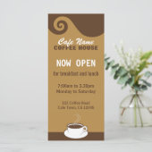 コーヒースワーズカフェメニューコーヒーショップラックカード メニュー (スタンド正面)