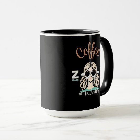 コーヒーズー教えムの繰り返し#TeacherLife マグカップ (正面右)