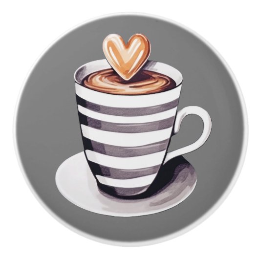 コーヒーセラミックノブ セラミックノブ (正面)