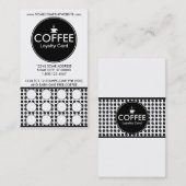 コーヒーセンターの切手カード ロイヤリティカード (正面/裏面)