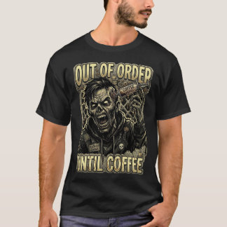コーヒーゾンビのデザインまで注文不可 Tシャツ
