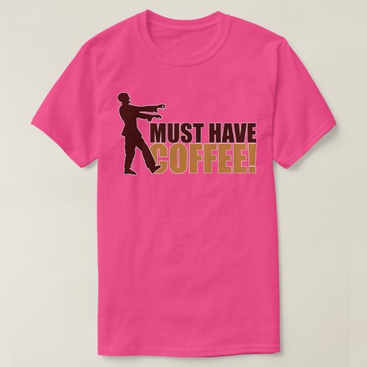 コーヒーゾンビ Tシャツ (デザイン正面)